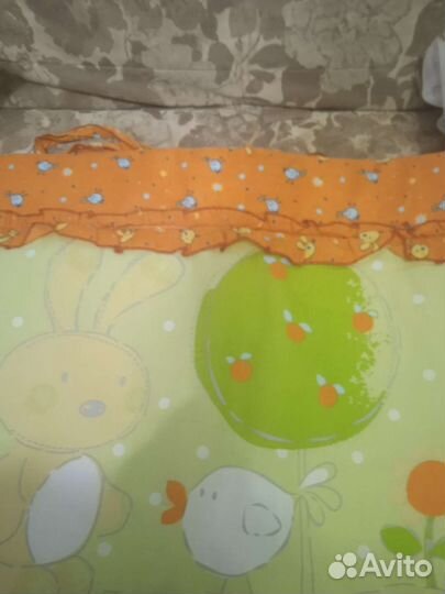 Бортики в кроватку+ балдахин