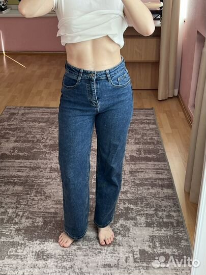 Джинсы синие