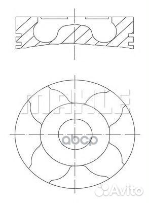 Поршнекомплект opel agila (A) (H00) / opel combo