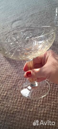 Конфетница хрусталь СССР