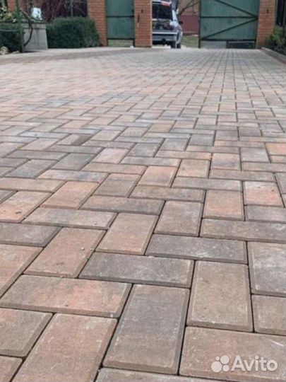 Укладка тротуарной плитки брусчатки под ключ