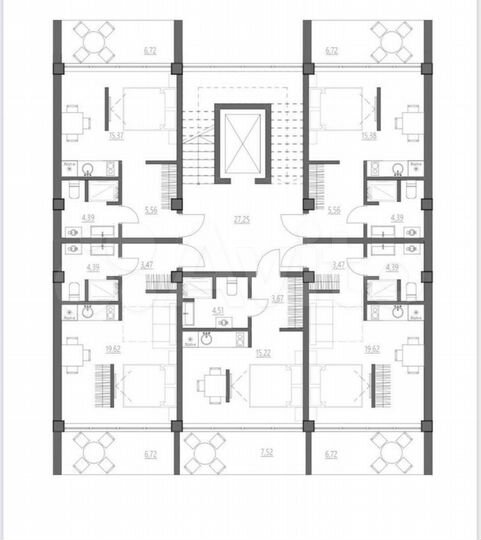 Апартаменты-студия, 34 м², 2/4 эт.