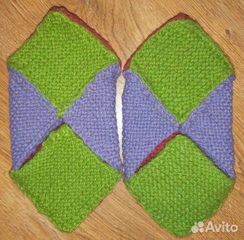 Вязаные тапочки-носочки