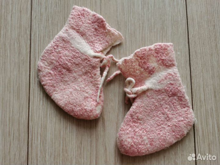 Шапочка, пинетки, повязка 0-3 мес