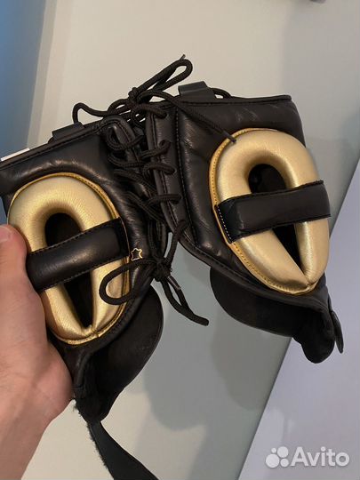 Боксерский шлем Adidas Star Pro Black/Gold