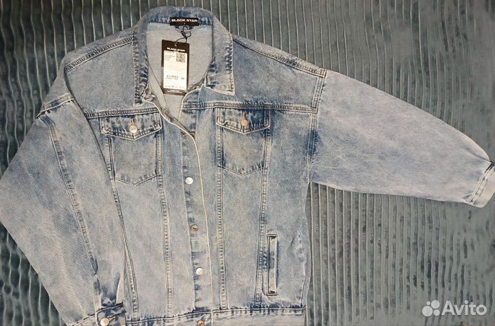 Джинсовая куртка мужская Black strap