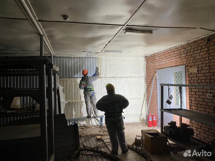 Утепление и гидроизоляция пенополиуретаном (ППУ)