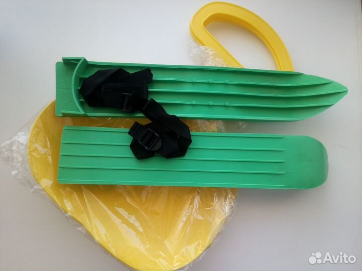 Лыжи, ледянка