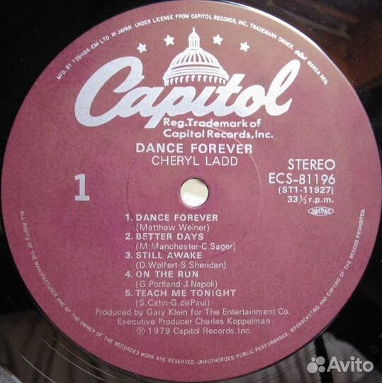 LP.Cheryl Ladd – Dance Forever - 1979