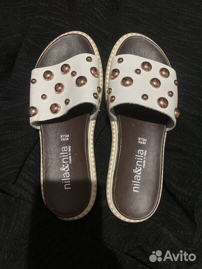 Шлепки женские 38 размер натуральная кожа