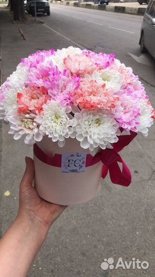 Хризантемы в боксе