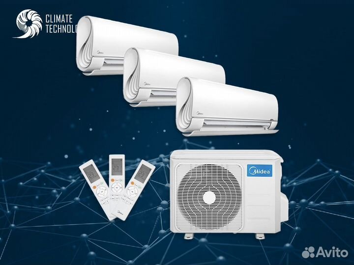 Кондиционер мидеа с монтажом