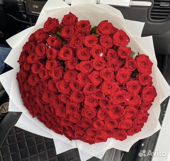 101 роза цветы букеты 51 роза