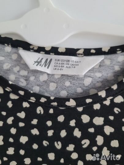 Платье летнее для девочки H&M hm 122-128