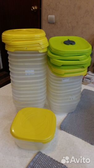 Набор пищевых контейнеров (9шт), б/у