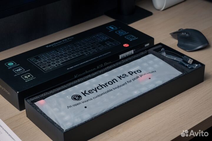 Клавиатура Keychron K8 Pro (Gateron G Pro Red), но