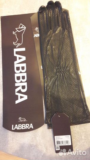 Перчатки женские кожаные 7.5 новые Labbra