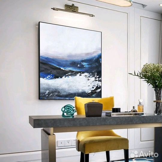 Современные абстрактные картины маслом Волны