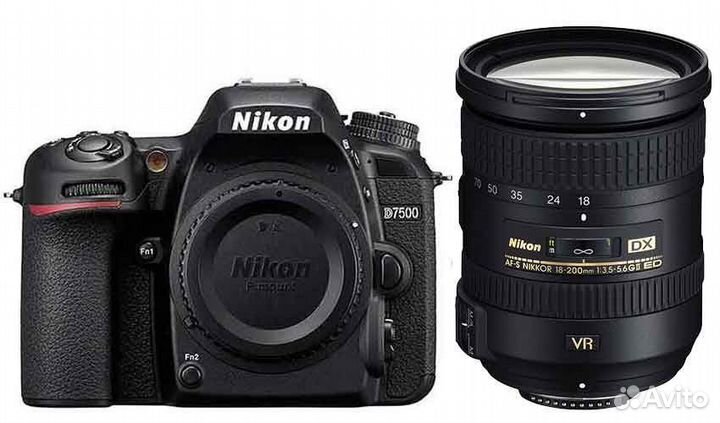 Фотоаппарат nikon D7500 KIT 18-200 VR II Новый