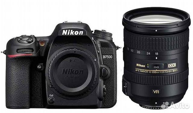 Фотоаппарат nikon D7500 KIT 18-200 VR II Новый