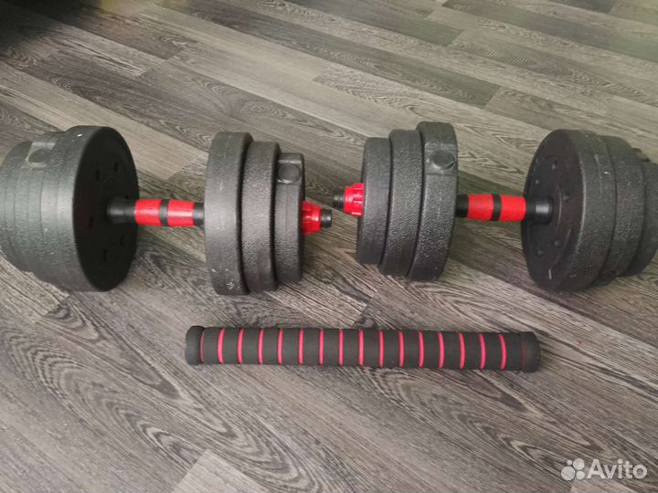 Гантели, штанга 19 кг