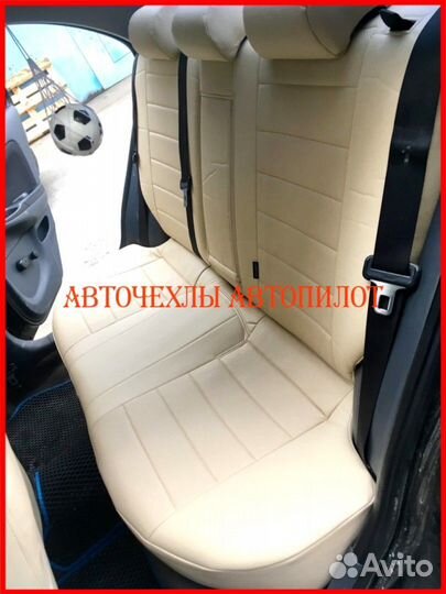 Чехлы Автопилот Nissan Almera n16 из экокожи