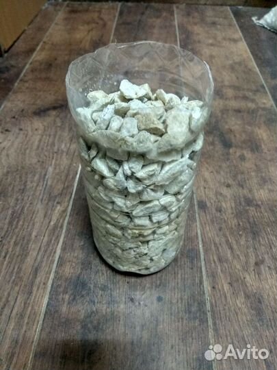 Щебень мраморный, белый