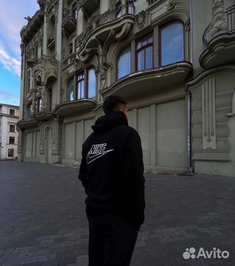 Худи Nike барашек черная