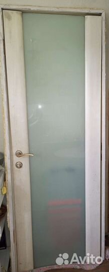 Дверь межкомнатная со стеклом бу