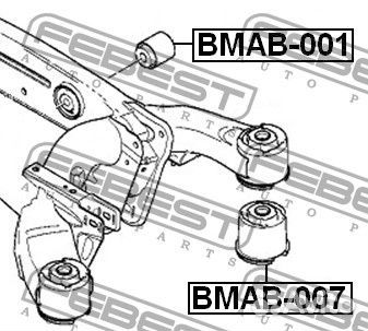 Сайлентблок задней балки