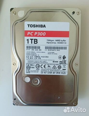 Жесткий диск Toshiba HDD/hdwd 1TB