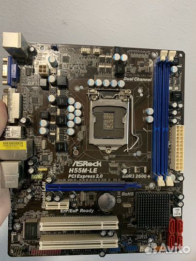 Материнская плата asrock h55-le
