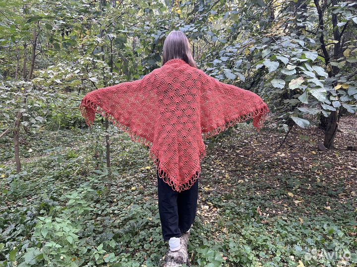 Шали ручная работа