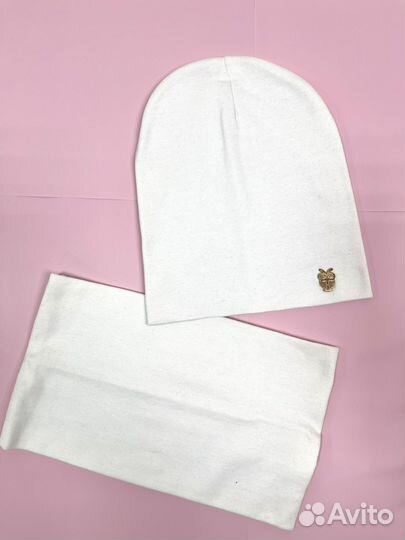 Шапка и снуд для девочки 6 7 8 лет