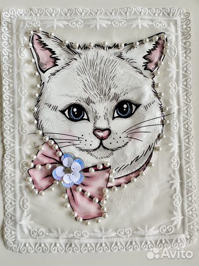 Аппликация нашивка декор кружевной элемент