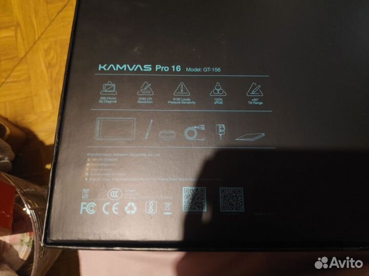 Графический планшет Huion kamvas pro 16 gt-156 (то