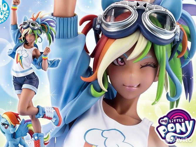 Аниме фигурка Рейнбоу Дэш My Little Pony +доставка
