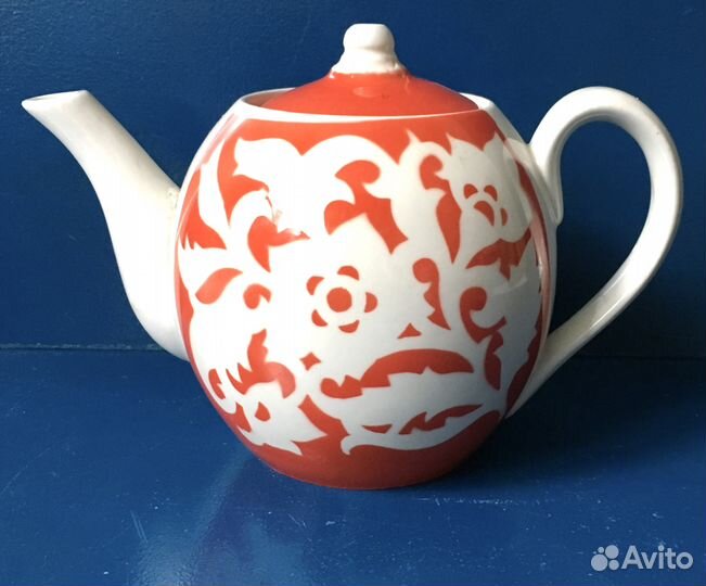 Чайник заварочный большой 0,8 л фарфоровый