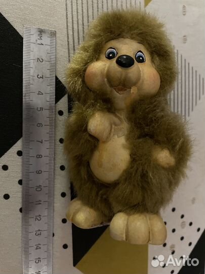 Статуэтка «Ежик» с мехом