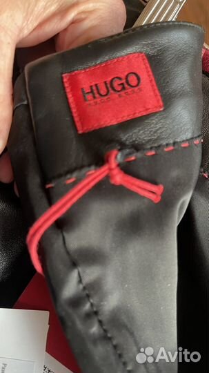 Кожаная юбка hugo boss