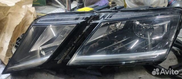 Фара левая skoda octavia a7 restail led