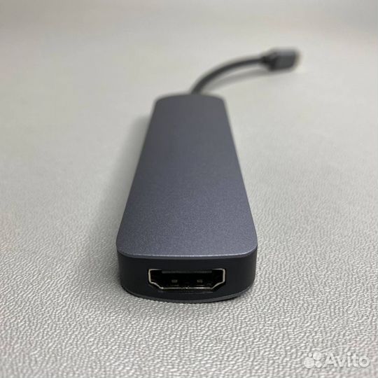 Переходник hoco HB28 type-C, hdmi+USB3.0+SD+TF