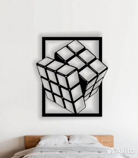 Объемное панно Кубик Рубика