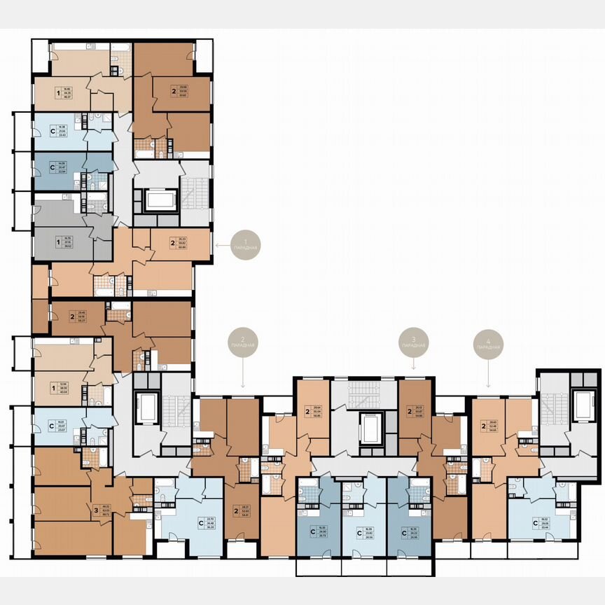 1-к. квартира, 28,9 м², 10/11 эт.