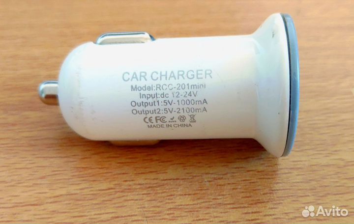 Зарядное устройство в прикуриватель USB-type C