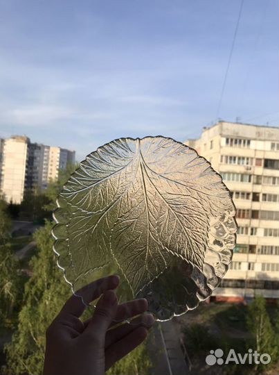 Новые Тарелки 7 шт стекло прозрачные посуда