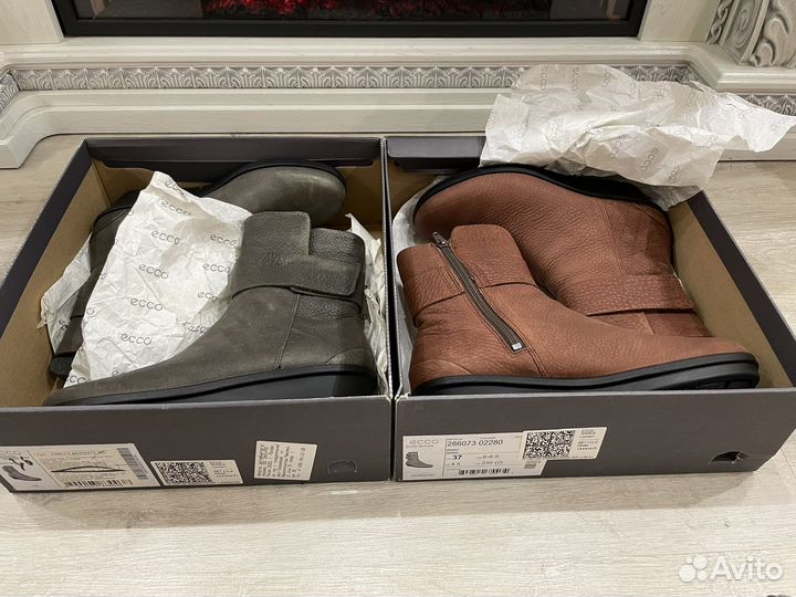 Полусапоги ботильоны Ecco Skyler нубук 36,37 р-р