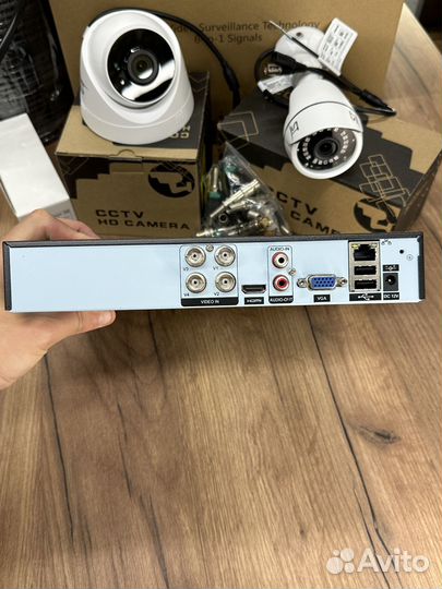 Готовый комплект AHD видеонаблюдения 2 камеры 2MP