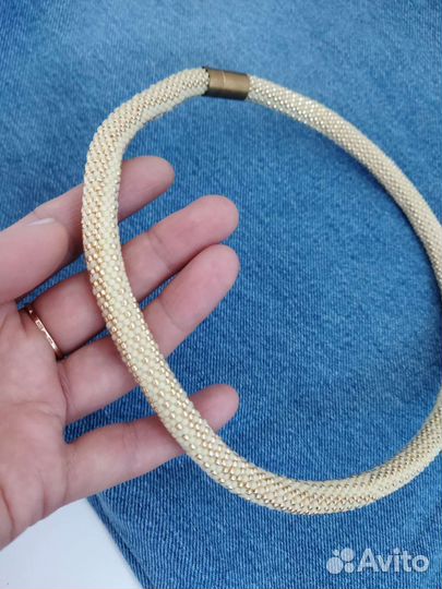 Колье жгут из бисера