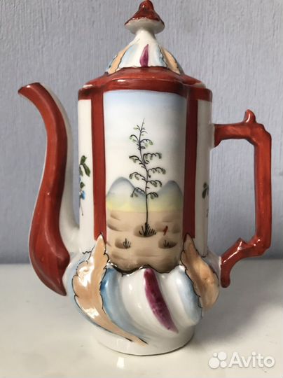 Старинный кофейный сервиз Городница редкий